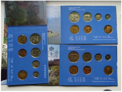 Zdjęcie oferty: 3 zestawy rocznikowe Holandia 1989,1991,1993