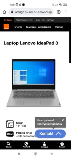 Zdjęcie oferty: Laptop Lenovo IdeaPad 3 szary