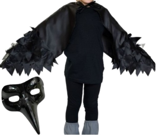 Zdjęcie oferty: Kruk skrzydła maska kruka czarny ptak wrona
