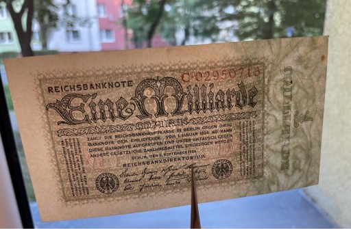 Zdjęcie oferty: Niemcy - BANKNOT - 1 Miliard Marek 1923