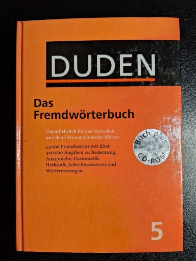 Zdjęcie oferty: Słownik wyrazów obcych DUDEN Das Fremdwörterbuch