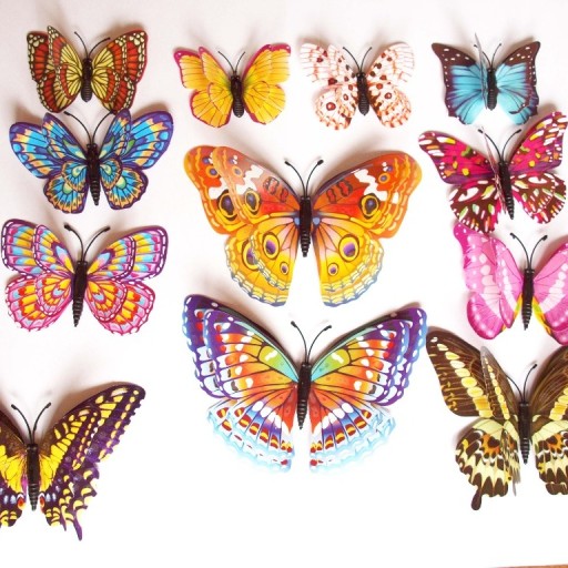 Zdjęcie oferty: Motylki magnesy naklejki na ścianę 3D ozdoby