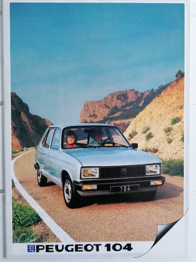 Zdjęcie oferty: Prospekt  Peugeot 104. 1983r. UNIKAT