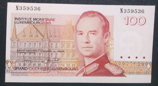 Zdjęcie oferty: Luksemburg 100 francs, UNC 1980