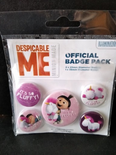 Zdjęcie oferty: Despicable Me Zestaw Pięciu Przypinek