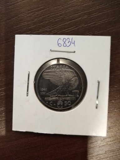 Zdjęcie oferty: Włochy 50 centesimi 1941 r. St. 1-