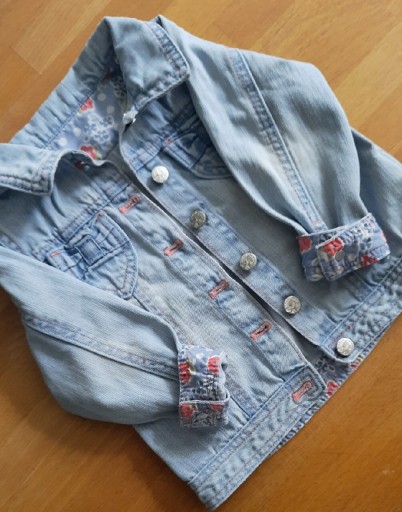 Zdjęcie oferty: KURTKA DZEWCZĘCA JEANSOWA BRYTYJSKIEJ MARKI MOTHERCARE R. 92
