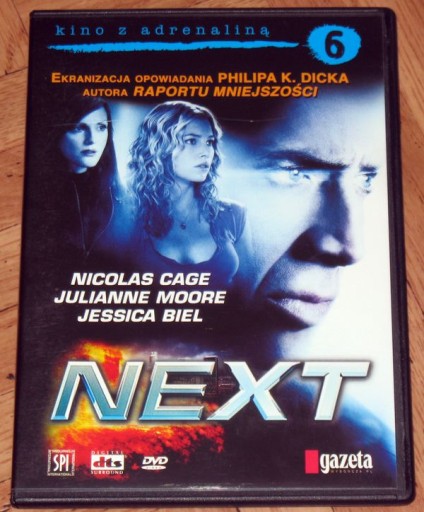 Zdjęcie oferty: DVD Next Nicolas Cage Julianne Moore NOWA 