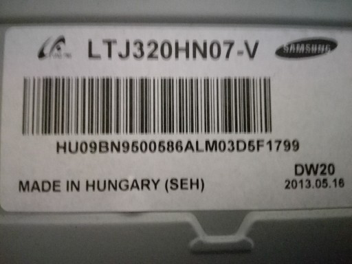 Zdjęcie oferty: Podświetlenie matrycy SAMSUNG UE32EH5020W