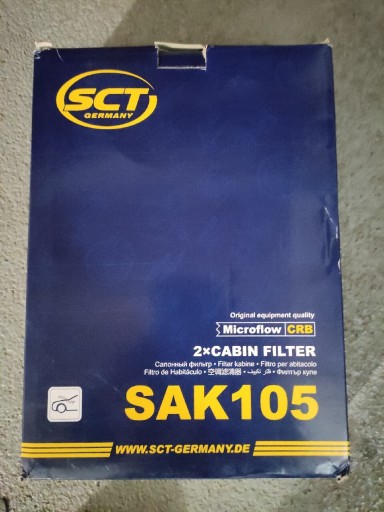 Zdjęcie oferty: Filtr kabinowy węglowy Bmw E39 SCT Germany SAK105