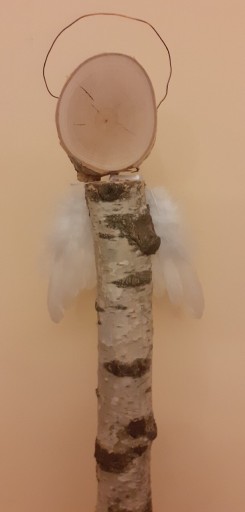 Zdjęcie oferty: Anioł z drewna brzozowego 90cm