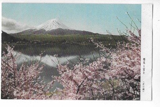 Zdjęcie oferty: J319 Japonia kwitnące wiśnie i Mt. Fuji, hanami