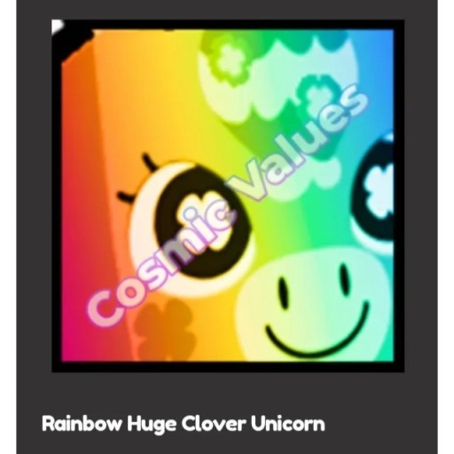 PROMOCJA Rainbow Huge Clover Unicorn PET SIM X Wrocław Kup teraz