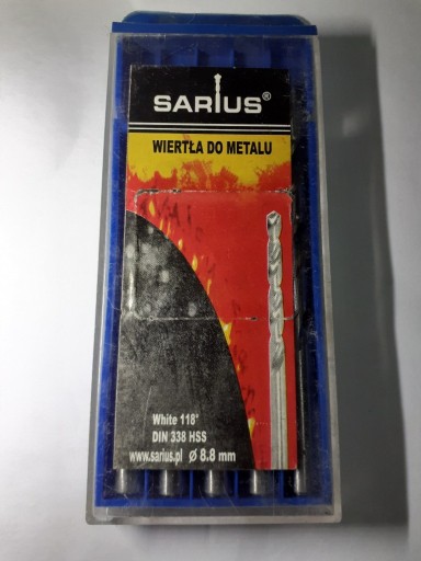 Zdjęcie oferty: Wiertło do metalu 8,8mm Sarius KA-8,8