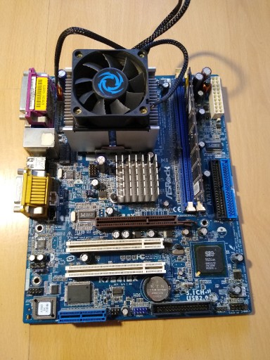Zdjęcie oferty: Płyta główna Asrock K7S41GX AGP AMD Duron 1300MHz Cooler RAM 512MB