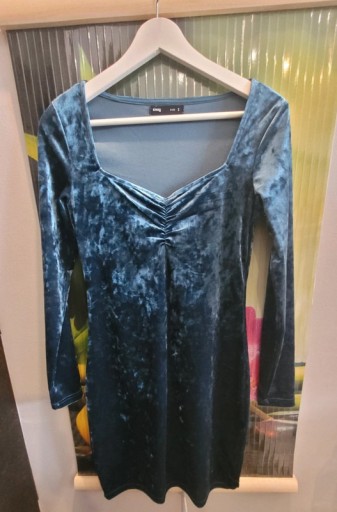 Zdjęcie oferty: Sinsay – Welurowa Mini Sukienka / Dopasowana Tunika 36 / S