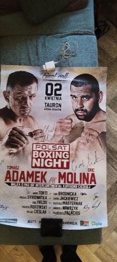 Zdjęcie oferty: Plakat POLSAT BOXING NIGHT ADAMEK VS MOLINA 