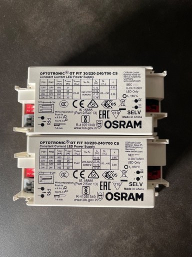 Zdjęcie oferty: Zasilacz OSRAOM OT FIT 30/220 240/700 CS 30W 1A