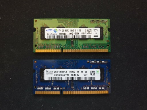 Zdjęcie oferty: 4GB pamięć RAM Hynix Samsung DDR3 (2x2GB) sodimm 