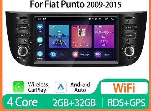 Zdjęcie oferty: Radio nawigacja android Fiat Punto 2009- Carplay