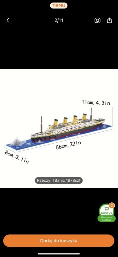 Zdjęcie oferty: Titanic klocki 1878 elementów