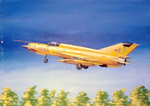 Zdjęcie oferty: Obraz akrylowy MiG-21 bis - Seweryn Fleischer
