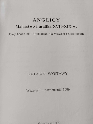 Zdjęcie oferty: Anglicy. Malarstwo i grafika XVII-XIX w. Dary Leon