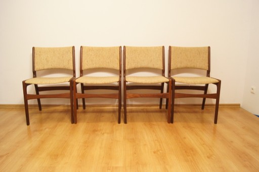 Zdjęcie oferty: Komplet krzeseł, duński design Erik Buch, lata 60.