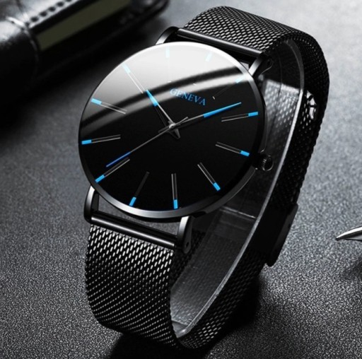 Zdjęcie oferty: Elegancki zegarek na rękę minimalistyczny metalowy