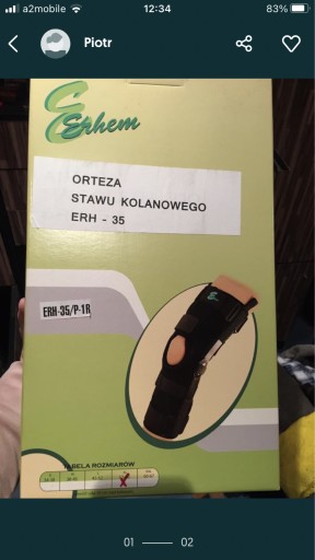 Zdjęcie oferty: Orteza stawu kolanowego ERH 35