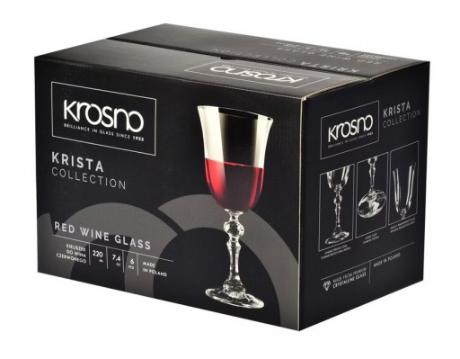 Zdjęcie oferty: Kieliszki do czerwonego wina Krosno Glass Krista
