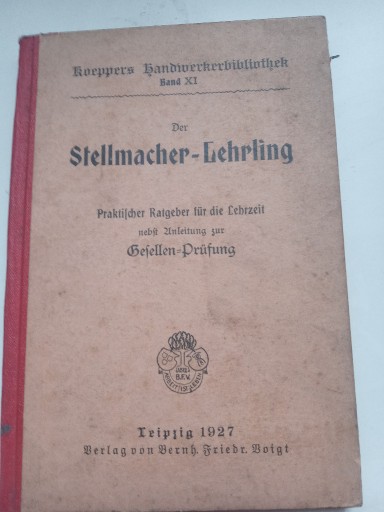 Zdjęcie oferty: Der Stellmacher-Lehrling 1927