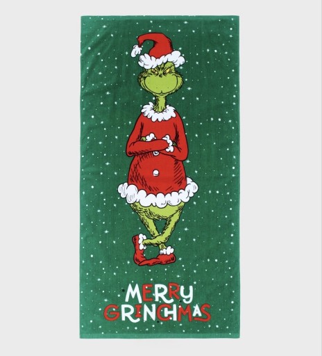 Zdjęcie oferty: Ręcznik świąteczny Grinch Dr Seuss 70x140cm