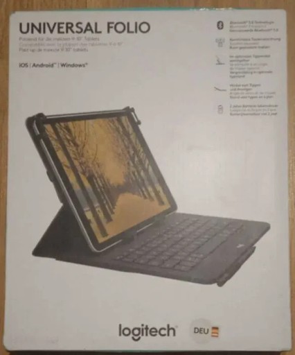 Zdjęcie oferty: Klawiatura z etui Logitech Universal Folio Tablet 9-10" Nowy