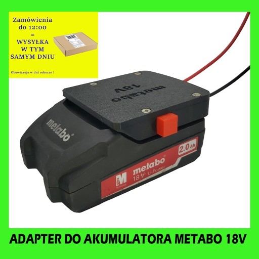 Zdjęcie oferty: Adapter do baterii akumulatora METABO 18V