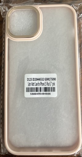Zdjęcie oferty: iPhone 15 plus satin matt case pink
