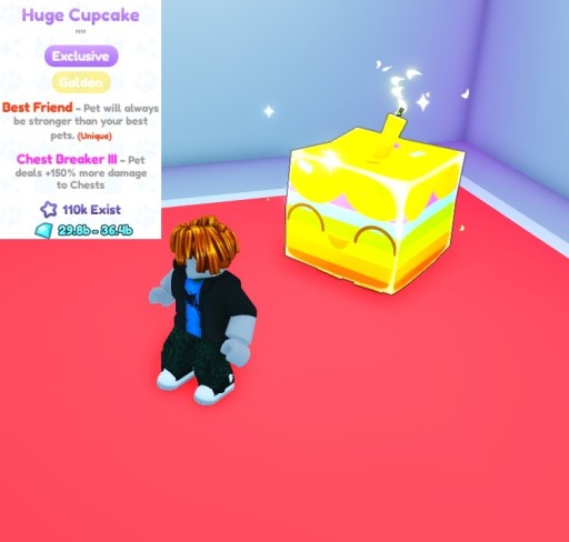 Zdjęcie oferty: ROBLOX HUGE Cupcake Golden Pet Simulator X GEMS