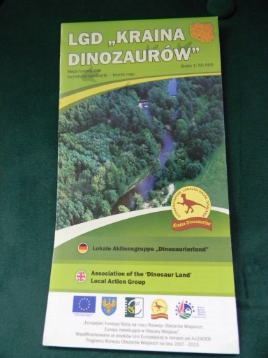 Zdjęcie oferty: Mapa turytyczna LDG Kraina dinozaurów