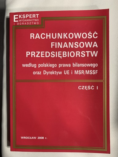 Zdjęcie oferty: Rachunkowość finansowa Sawicki