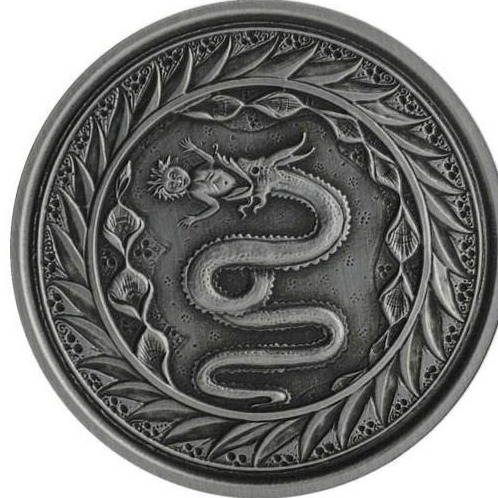 Zdjęcie oferty: Srebrna Moneta Samoa Serpent of Milan 2020 Antique