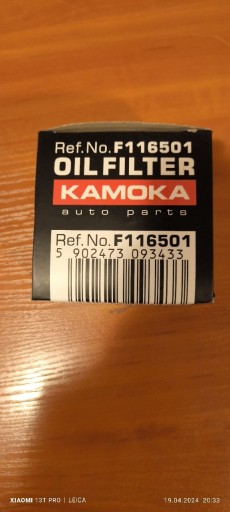 Zdjęcie oferty: Filtr Kamoka F116591 do Renault Captur 