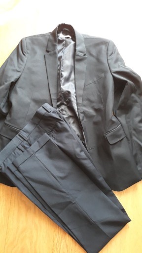 Zdjęcie oferty: H&M Marynarka + spodnie, garnitur 164, granat