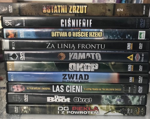 Zdjęcie oferty: Kolekcja 10 płyt filmów wojennych.