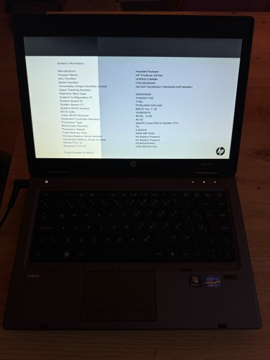 Zdjęcie oferty: HP ProBook 6470b Intel Core i5-3320M