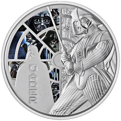 Zdjęcie oferty: STAR WARS – Darth Vader – 3oz – Proof - kolor 2022