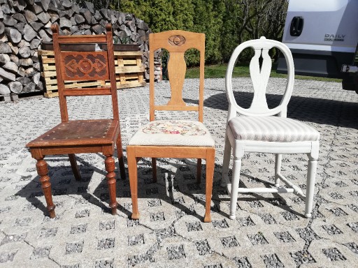 Zdjęcie oferty: stare krzesła krzesło różne style vintage okazja