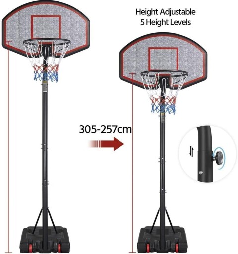 Zdjęcie oferty: 305cm 3.05m kosz do koszykówki PROFESJONALNY