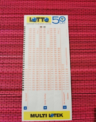 Zdjęcie oferty: Kupon Lotto dla kolekcjonera