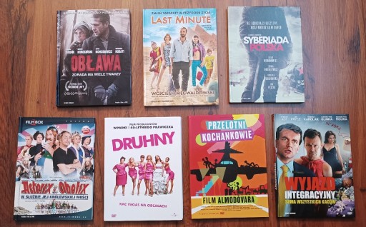 Zdjęcie oferty: Film dvd + książka, komedia/dramat, 7szt, Nowe