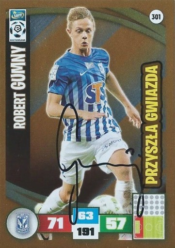 Zdjęcie oferty: Robert GUMNY karta panini oryginalny AUTOGRAF